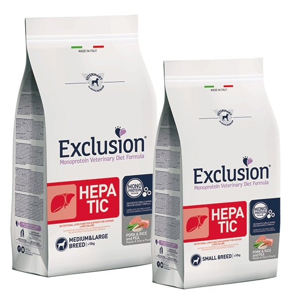 Exclusion - Hepatic Adult Monoproteico Pork&Rice and Pea - Small