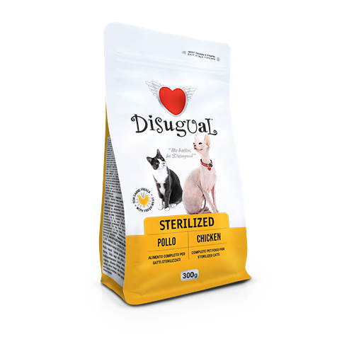 Disugual sterilizzato pollo crocchette gatto