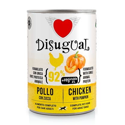 DISUGUAL - 400 g - Alimento umido per cani VEGETABLE