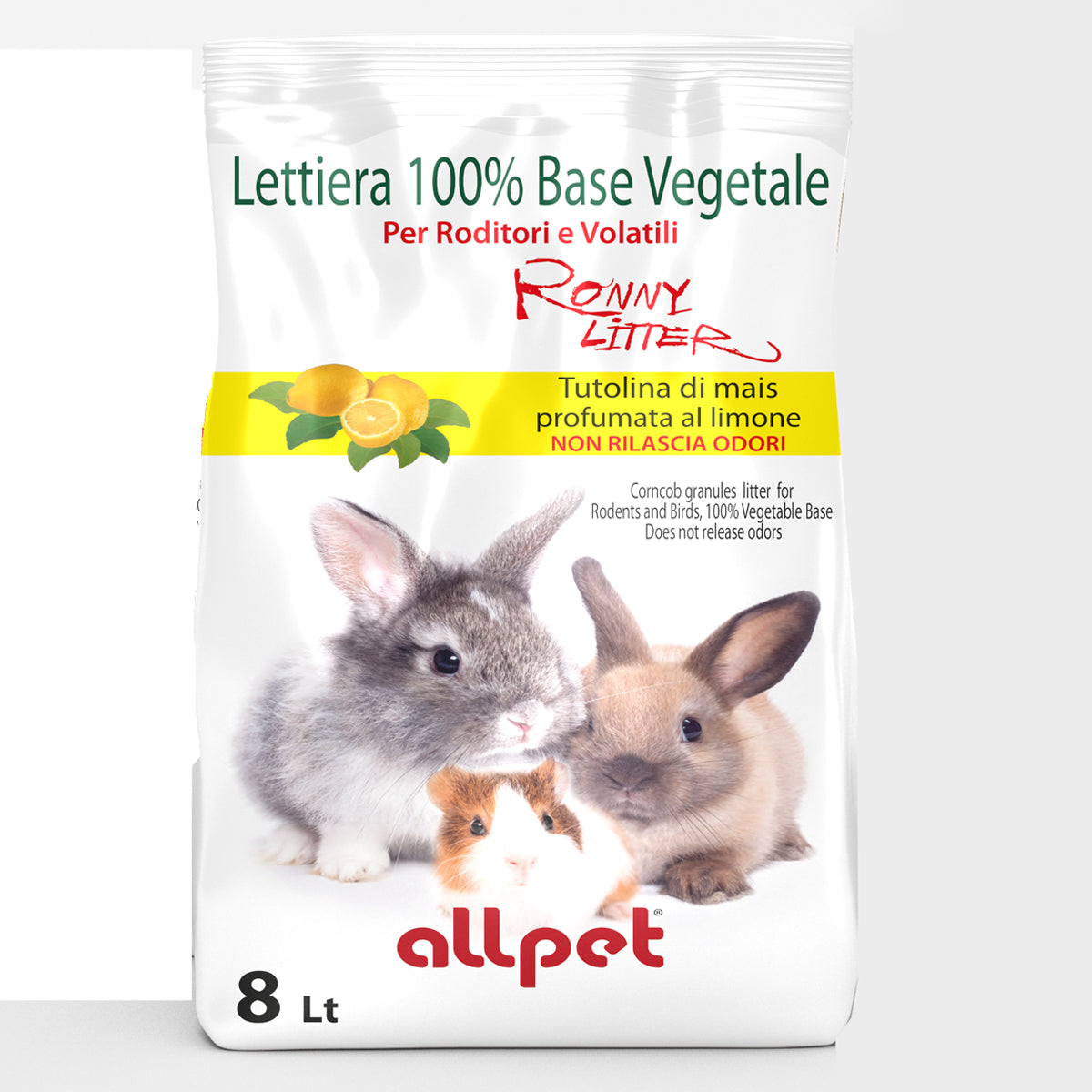Ronny pellet - lettiera naturale - tutolo di mais