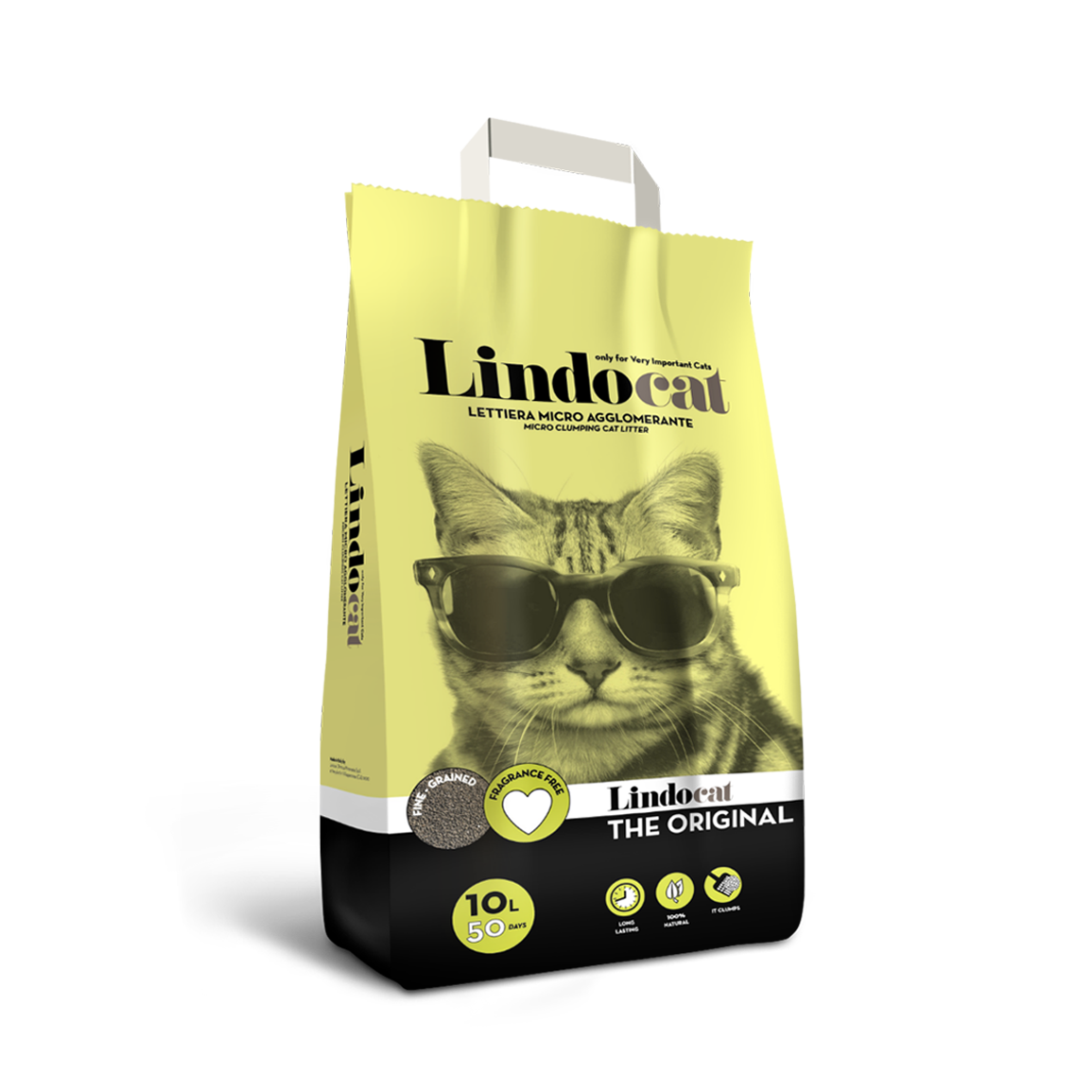 Lindocat THE ORIGINAL - lettiera agglomerante senza profumazione