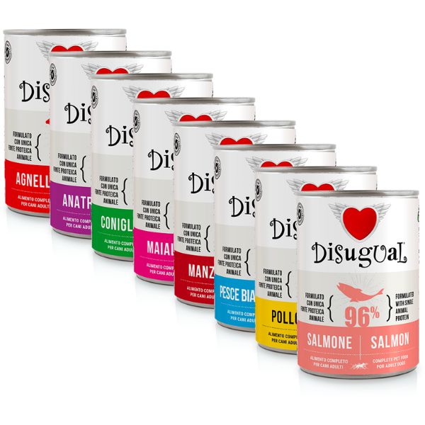 DISUGUAL - 400 g - Alimento umido per cani