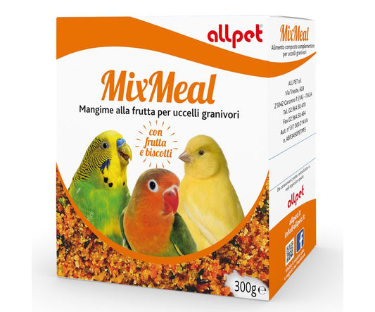 MIXMEAL - alimento per uccelli granivori con frutta e biscotti