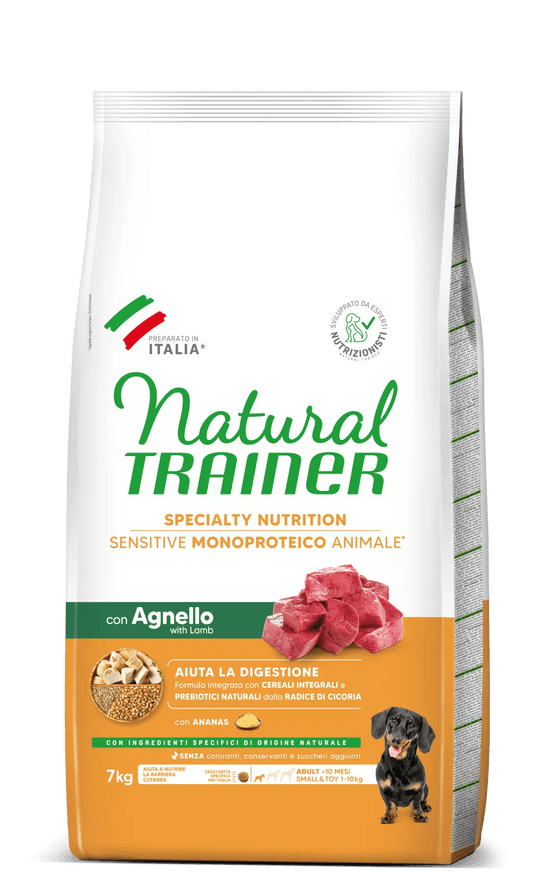 Natural Trainer - Dog Small & Toy - SENSITIVE - NO GLUTEN - Agnello