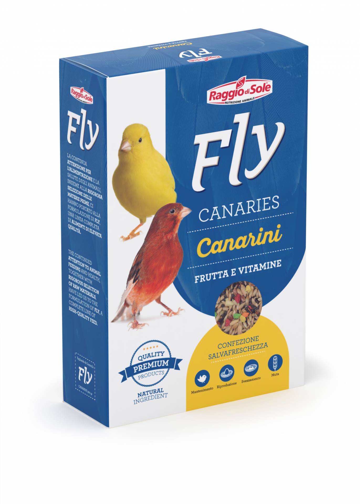 FLY Canarini frutta e vitamine -  Alimento composto per uccelli granivori