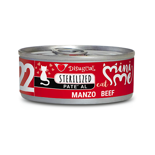 DISUGUAL - 85 g - Alimento umido per gatti sterilizzati MINI ME