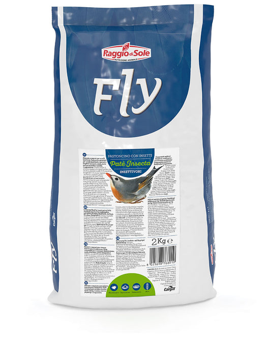 PATÉ INSECTA – FLY INSECTIVOROUS - kg 2 - Alimento composto per uccelli insettivori