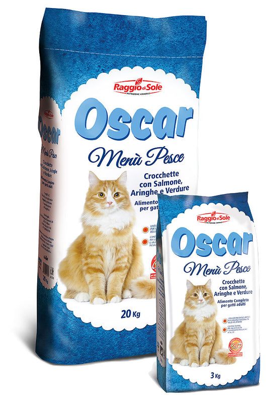 OSCAR menu pesce - 3 kg - crocchette con SALMONE, ARINGHE e VERDURE