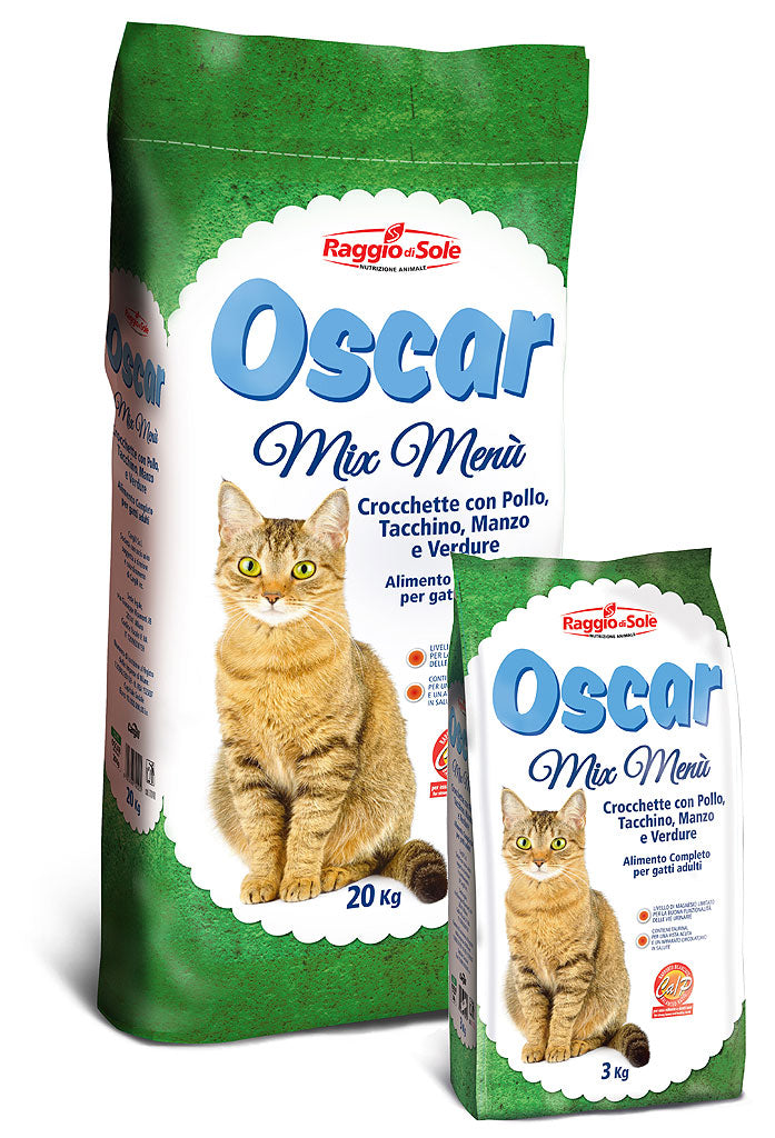 OSCAR menu MIX - crocchette con POLLO, TACCHINO, MANZO e Verdure