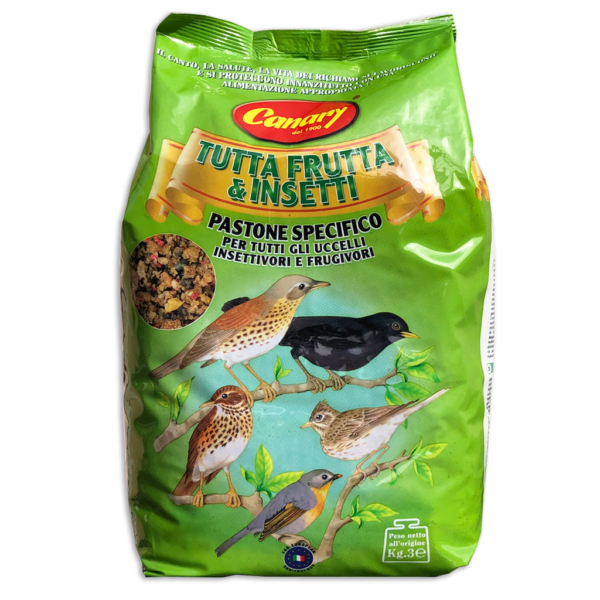 Tutta frutta e insetti pastone