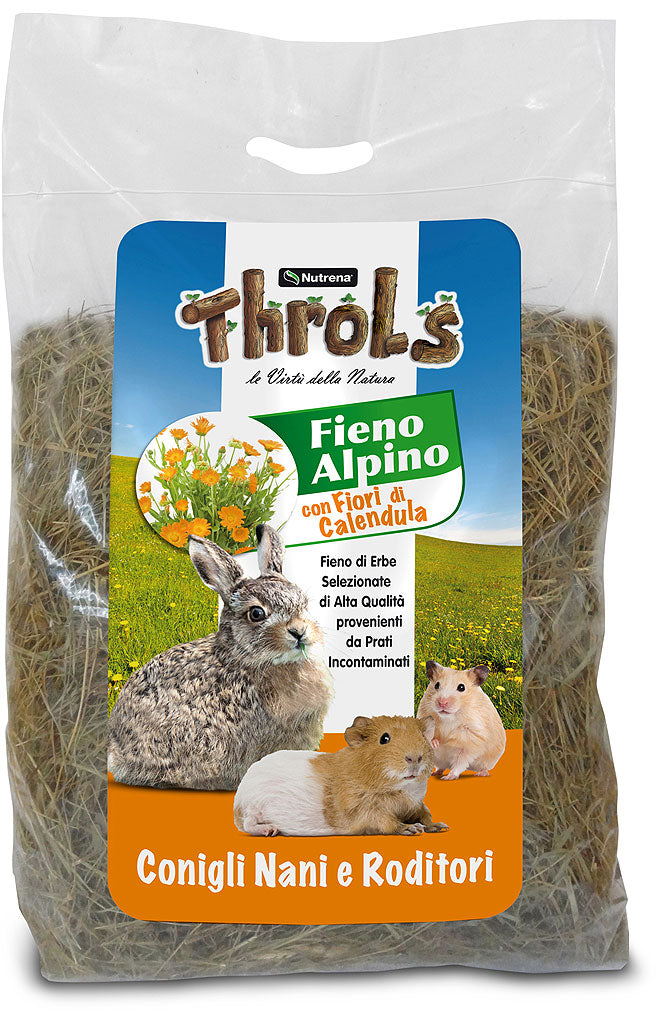 THROLS FIENO ALPINO CON FIORI DI CALENDULA - 500g