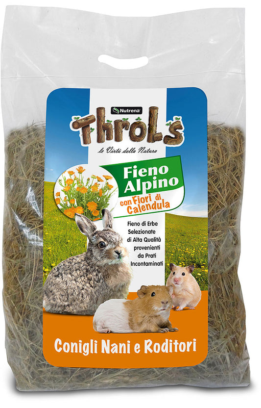 THROLS FIENO ALPINO CON FIORI DI CALENDULA - 500g