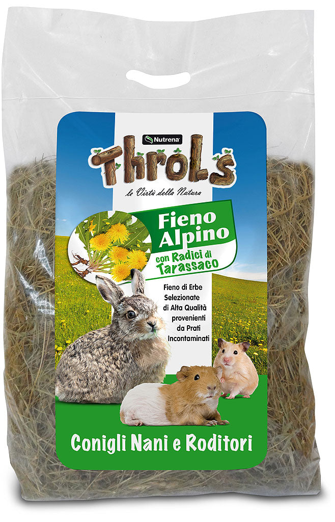 THROLS FIENO ALPINO CON RADICI DI TARASSACO - 500 g