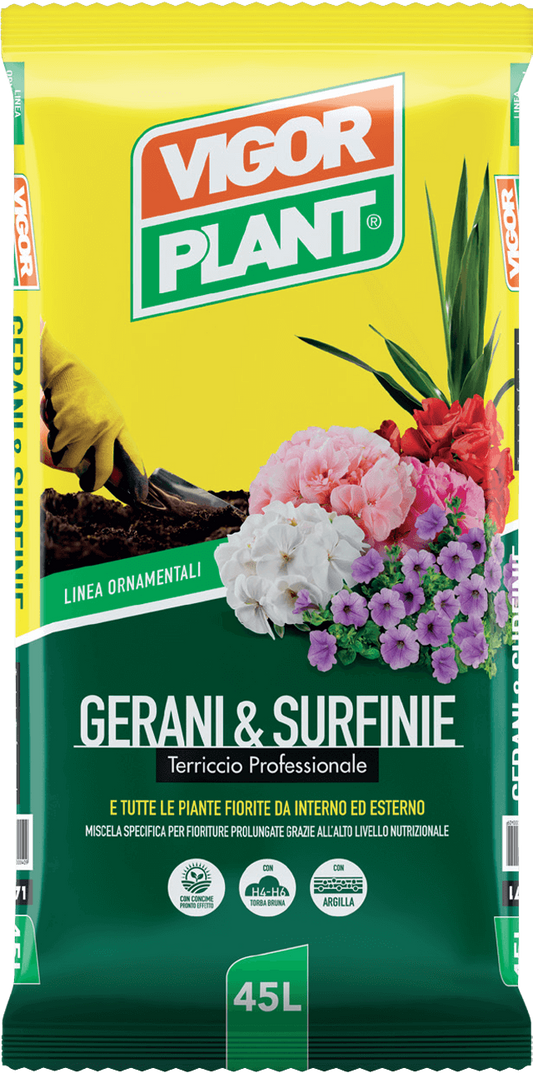 Terriccio GERANI e SURFINIE