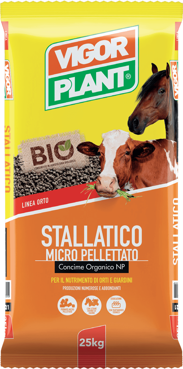 Stallatico Micro Pellettato CONCIME ORGANICO NP Per il nutrimento di orti e giardini
