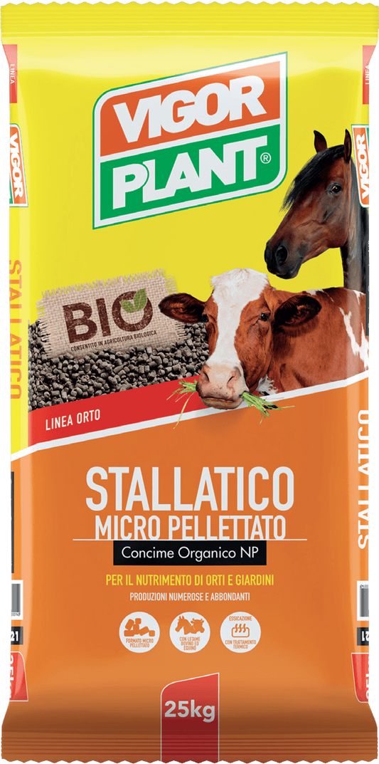 Stallatico Micro Pellettato CONCIME ORGANICO NP Per il nutrimento di orti e giardini