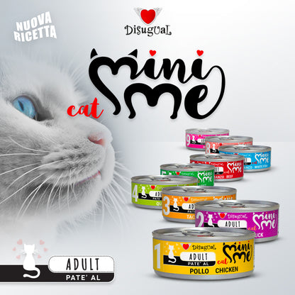 DISUGUAL - 85 g - Alimento umido per gatti adulti MINI ME - Patè
