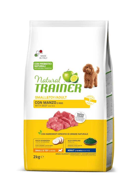 NATURAL TRAINER - Adult Small & Toy con manzo