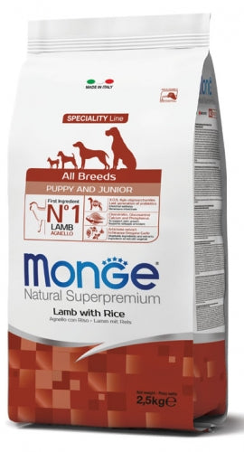 MONGE - All Breeds Puppy & Junior Agnello con Riso