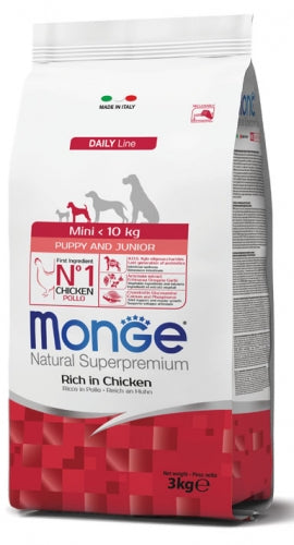 MONGE - Mini Puppy & Junior Agnello con Riso
