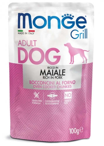 MONGE - GRILL Bocconcini – Ricco in Agnello con Ortaggi – Adult