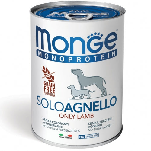 MONGE - SOLO monoprotein alimento umido per cani